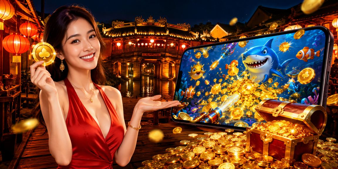 Người dùng Hội An chơi casino trên di động tại chợ đêm
