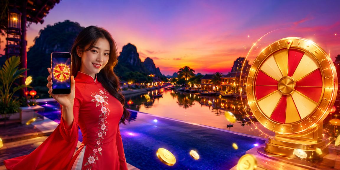 Cảnh quay bốc thăm may mắn với áo dài truyền thống tại Ninh Bình